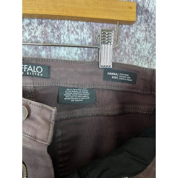 Buffalo Jeans Womens 6 Brown Hannah High Rise Skinny Jegging Sleek Modern Ride - Picture 10 of 12